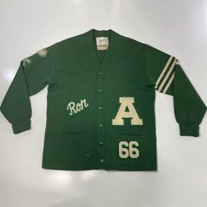 VTG 50’s Whiting Los Angeles Letterman Jacket Football Baseball Cardigan Wool